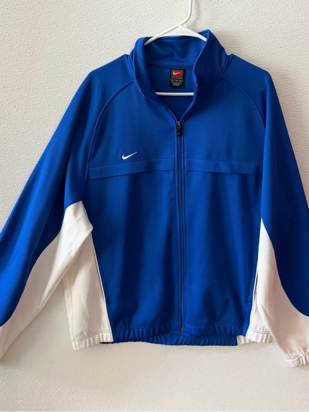 Nike Royal Blue Full-Zip Team Jacket with White Swoosh
